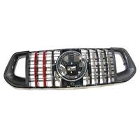 Calandres avant Kit Réglage Calandre Course Pare-chocs Avant Voiture De Style Sport Luxe Pour Mercedes Pour Benz W167 Classe GLE GLE350 GLE450 2020-2023 calandre avant(Rouge)