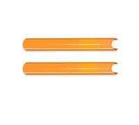 Calandres Avant Radiateur 2 Pièces Pour BMW E60 E61 Série 5 2003 2004 2005 2006 2007 2008 2009 2010 Bandes Garniture Calandre Voiture Autocollants Cadre Couverture(Orange)