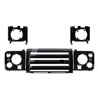 Calandres Avant Radiateur Calandre Avant Centrale ABS Pour Véhicule Édition Aventure Pour Land Pour Rover Pour Defender Véhicule Pour SVX(GLOSSY BLACK)