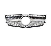 Calandres Avant Radiateur Pour Benz Classe Pour GLK X204 2008-2011 2012 2013 2014 2015 Calandre Avant Grilles À Filet Central Assemblage Cadre Couverture Pièces Extérieures(2012-2015 Silver)