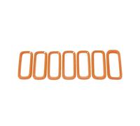 Calandres Avant Radiateur Pour Renegade 2016 2017 2018 Calandre Avant Voiture Autocollants Course ABS Accessoires Extérieurs(Orange)
