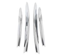 calandres avant sport Bandes De Calandre Antibrouillard Pare-choc Avant Voiture 4 Pièces Décoration Garniture Pour Benz Pour Classe CLA C118 X118 2023 - 2024 Voiture Grille(Chrome)