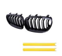 calandres avant sport Calandre De Pare-choc Avant Voiture Bandes Garniture Course Pour BMW Pour E60 E61 Série 5 2003 - 2009 Voiture Grille(Jaune)