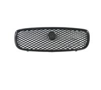 calandres avant sport Calandre Supérieure En Maille Pour Pare-choc Avant Pour Jaguar Pour XF XFR 2016 2017 2018 2019 2020 Accessoires De Voiture Filet Moyen Voiture Grille(Look de carbone)
