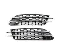 calandres avant sport Couvercle De Phare Antibrouillard Pare-choc Avant Une Paire D'accessoires Voiture Noirs Kit Remplacement Pour A6 C7 2012 2013 - 2015 Voiture Grille(Argent Chrome)