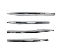 Calandres de radiateur Pour Mercedes Pour Benz Pour Classe E W213 E260 E300 E53 2021+ Garniture Couverture Décorative Lampe Antibrouillard Pare-chocs Avant Voiture(Chrome)