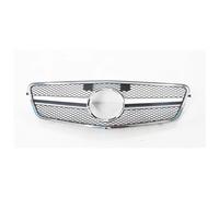 Calandres de radiateur Pour Mercedes Pour Benz W212 Pour E Classe 2009-2013 Calandre Voiture Remplacement Pare-chocs Supérieur Capot Maille Gril Course(Argent)