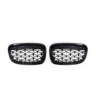 Calandres Grille Grilles De Course De Rein De Gril De Diamant D'accessoires De Voiture De Style De Météore De Maille Pour Série 1 F20 F21 116i 118i 2011-2014(Glossy Black)