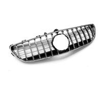 Calandres Grille Pour B&enz Pour W218 Pour Classe CLS 2015 2016 2017 2018 Calandre Pare-chocs Avant Grilles Radiateur Voiture Avec Cadre(Argent)