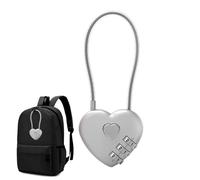Calange de forme cardiaque - verrouillage du code à 3 chiffres, protection réglable, dispositif de sécurité compact | Outil de sécurité de forme d'amour