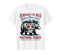 Calavera Bear Pride pour Les Parcs nationaux USA T-Shirt