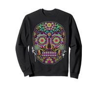 Calavera Huichol Day The Dead Sugar Skull Dia De Los Muertos Sweatshirt