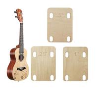 Calce pour mât de basse - Plaque en bois 3 pièces de réparation, cales pour réglage de mât vissé - Pour amateurs de musique Luthier, musiciens adultes, classe, étude, voyage, scène