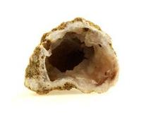 CALCÉDOINE + AGATE - Pierre Naturelle en Provenance du Cantal, France - Géode de Calcédoine et Agate, Roche Cristalline, Décoration Intérieure 170.8 ct - Certificat d'Authenticité Inclus 45 x 38 x 34 