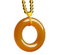 Calcédoine Naturel Un Collier Pendentif de sécurité des Marchandises