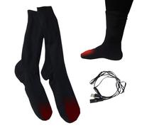 Calcetines Eléctricos Calefactados - Par De Calcetines Térmicos Lavables Con | Calentamiento Uniforme Hasta Kits 4,5V Y 5V USB Idéal para Invierno, Esquí, Snowboard, Deportes Exteriores, Hogar Y