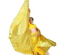 Calcifer® Costume Ailes égyptiennes d'Isis pour danse du ventre Pour fête de Noël, doré
