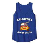 Calcifer's Bacon and Egg Cook - Funny Food Lover Débardeur, Femme, Bleu Royal, XXL