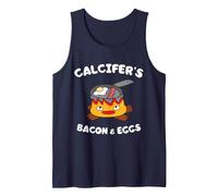 Calcifer's Bacon and Egg Cook - Funny Food Lover Débardeur, Homme, Bleu Marine, L