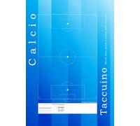Calcio Taccuino Record della partita e analisi della strategia Formato A5 (Compatto)