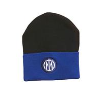 CALCIOGADGETS Bonnet INTER Officiel Logo Nouveau 2021 Bonnet Bonnet hiver brodé noir bleu marine