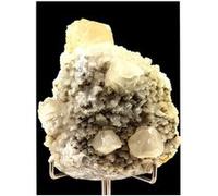 Calcite + Baryte. 2308.0 Ct. Saint-Péray, Ardèche, France.