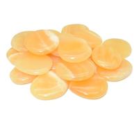 Calcite - Galet plat en Calcite jaune naturelle vendu a la l'unité - pierres fines - idéal pour méditation - bien-être - décoration, cadeau femme/homme - anniversaire ou événement spécial