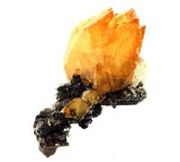 Calcite + Sphalerite. 2237.0 Ct. Elmwood Mine, Carthage, Tennessee, Usa.