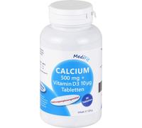 Calcium 500mg + Vitamine D3 10ug comprimés MediFit, 90 pcs TAB