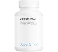 Calcium AKG - Biodisponibilité Optimale - 60 Gélules Végétales -SuperSmart | Complément de Calcium Alpha-Cétoglutarate (Ca-AKG) - Santé Cellulaire & Longévité - Dosage Élevé (1 000 mg par Jour)