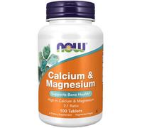 Calcium & Magnésium 100 Comprimés Now Foods