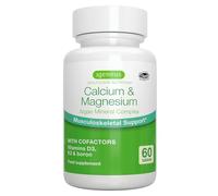 Calcium & Magnésium Marin - Complexe Minéral avec Vitamine D3, K2 et Bore, pour la Santé des Os, 100% Vegan, sans additifs indésirables, 60 comprimés - par Igennus