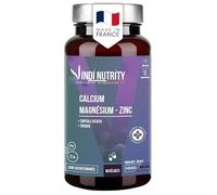 Calcium, Magnésium, Zinc, Capital Osseux & Énergie, 90 Gélules, VINDI NUTRITY, Fabriqué en France