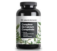 Calcium Magnésium Zinc Vitamine D3 K2 (MK7), 360 Comprimés pour 1 An, Hautement Dosé avec Cuivre, Sélénium et Manganèse, Pour les Os, Système Immunitare & Muscles, Sans Additifs, Testé en Laboratoire