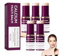 Calcium Multi Balm,Anti-Aging Wrinkle Core Stick,Collagen Moisturizing Stick,Hydrating Calcium Volume Multi Balm - Suitable for Eyes Neck Face,Portable Daily Use Wrinkle Reducing balm (5PCS)