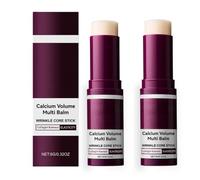Calcium Multi Balm, Calcium Balm Stick, Wrinkle Core Stick, Anti-Aging, Hydrating, Raffermissement de la peau Almond & Vitamin E for Lip Balm Eye Cream Neck