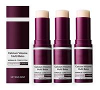 Calcium Multi Balm, Calcium Balm Stick, Wrinkle Core Stick, Anti-Aging, Hydrating, Raffermissement de la peau Almond & Vitamin E for Lip Balm Eye Cream Neck