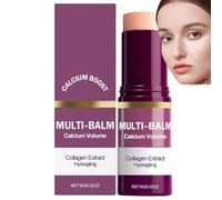 Calcium Multi Balm,Soin Collagene Anti Ride Coréen Visage Hydratants,Stick Anti Rides Visage,Creme Visage Coréenne,Volume Stick Collagène Coréen Anti-âge Raffermissant Soin Coreen Visages (1)