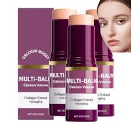 Calcium Volume Multi Balm, Baume Multi-Vitaminé Au Calcium, Creme Hydratante Visage, Crème Réparatrice Et Hydratante Intensive, Anti-Âge Raffermissant Soin de la Peau Pour Les Yeux Visage et Cou (3)