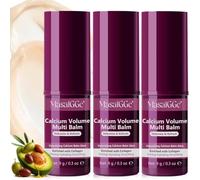 Calcium Wrinkle Capture Stick (0.9oz), Multi Balm Stick for Wrinkles, Calcium Volume Multi Balm, Baume Multi-Volume de,Hydratant au Collagène Coréen, Anti-âge, Raffermissant, Barrière Cutanée, Nourrit