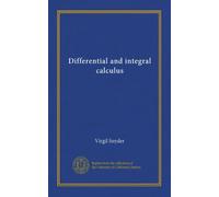 Calcul différentiel et intégral