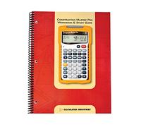 Calculated Industries 2140 Construction Master Pro Cahier d'exercices et Guide d'étude | 4 Sections complètes | Développement du site | Planches, Dalles, Murs | Encadrement | Finition | Problèmes