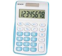 Calculatrice 120 B 8 chiffres (Dual Power (Pile,solaire),design compact bleu