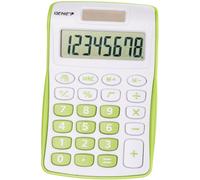 Calculatrice 120 B 8 chiffres (Dual Power (Pile, solaire), design compact vert