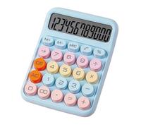 Calculatrice à bouton transparent avec grand écran LCD grand bouton pour le quotidien, le bureau, les étudiants, les études légères