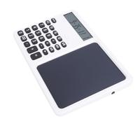 Calculatrice à Grand écran à 12 Chiffres, avec Touches Sensibles du Bloc-Notes, pour L'école et Les Affaires, Matériau ABS (White)