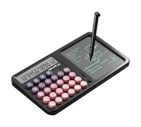 Calculatrice avec bloc-notes, calculatrice de bureau, outil de calcul avec planche à dessin manuscrite, grand écran, protection des yeux pour étudiants, entreprise, adultes, école, maison