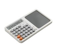 Calculatrice avec bloc-notes, Calculatrice de table | Grand outil de calcul avec tablette d'écriture à la main protection oculaire pour étudiants école maison bureau
