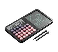 Calculatrice Avec Bloc-Notes - Grand Affichage | Outil De Calcul De Bureau | Tablette D'écriture De Protection Des Yeux, Calculatrice À Double Fonction Pour