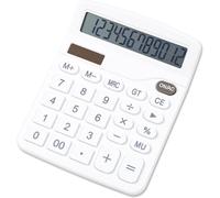 Calculatrice, Calculatrice De Bureau À 12 Chiffres, Grand Écran Lcd Transparent Et Grands Boutons Sensibles, Fonctionne À L'Énergie Solaire Et À Piles, Fonction Standard Portable Pour[Z1158]